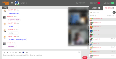 Caffmos video, text and audio chatroom